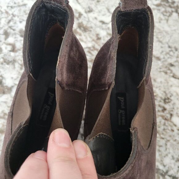 Paul Green Suede Ankle Boots size  7.5 - Picture 5 of 7